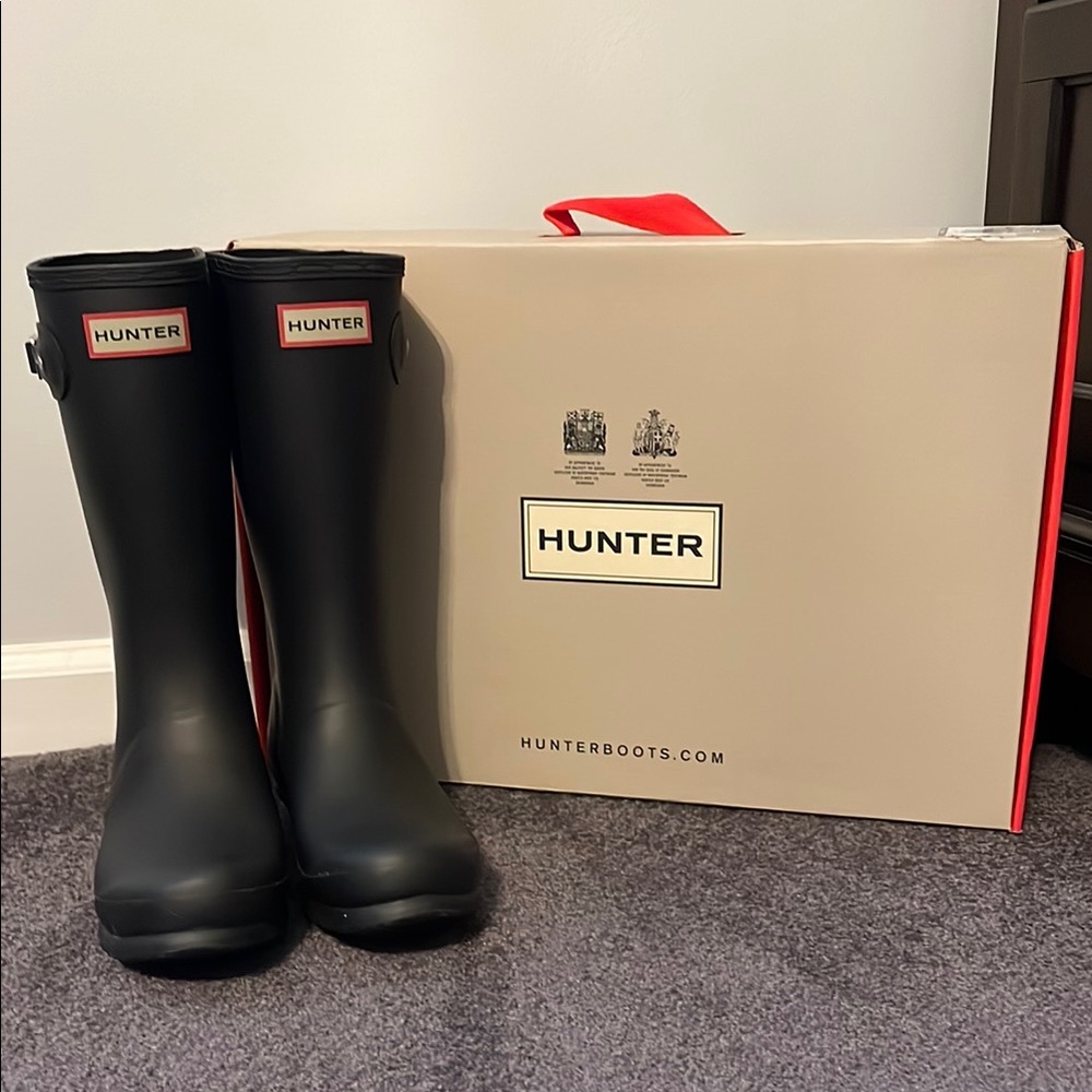 Hunter Black Rain Boots